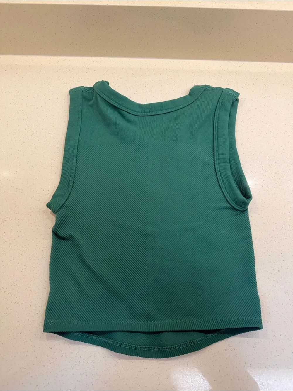 Free People Dark Teal Ribbed Tank Top